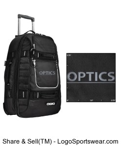 OPTICS Tour Bag Suitcase - Pull Through Rolling Design Zoom